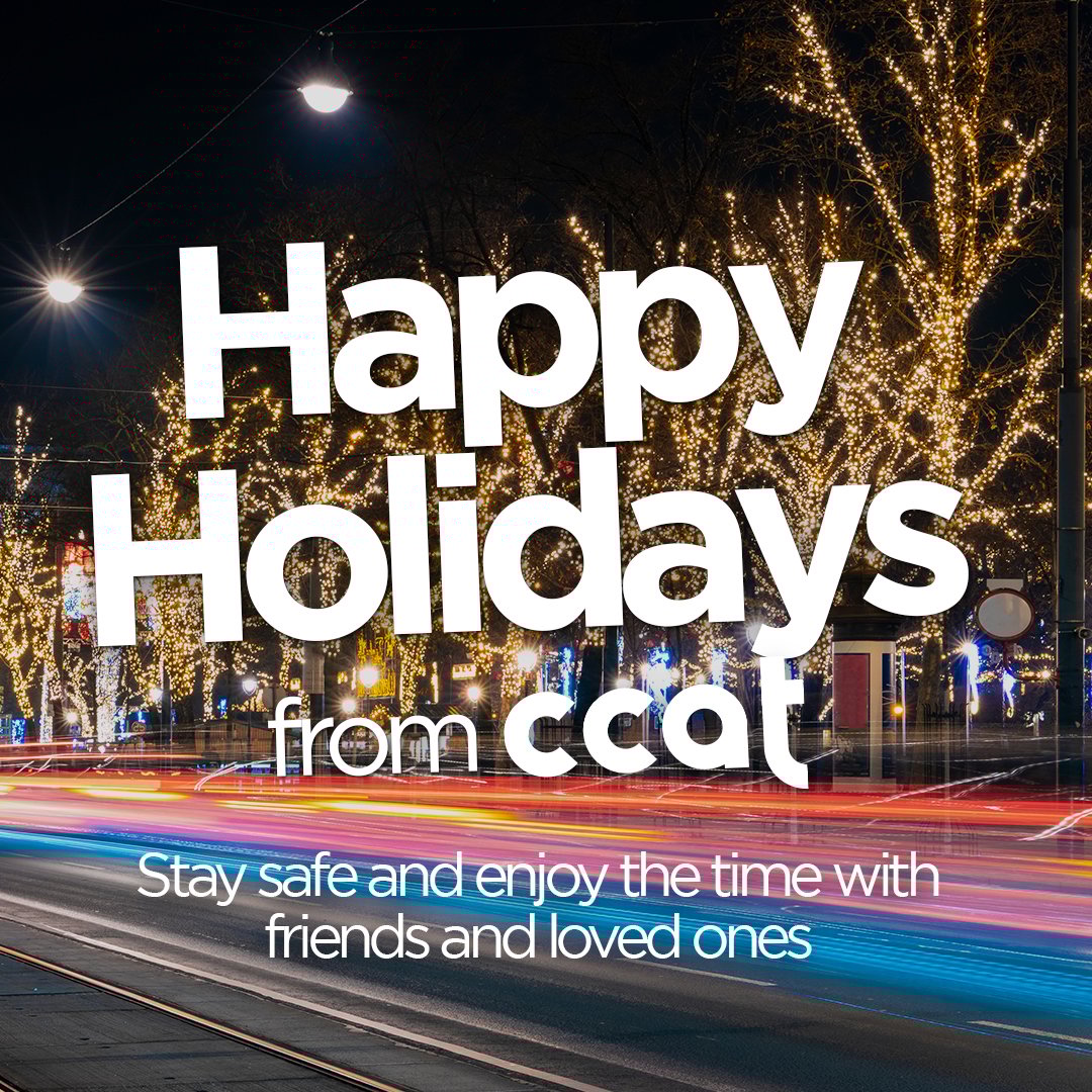 Thank you to our members, partners and friends for your contribution to another year of progress in connected and automated transport. We wish you a restful and enjoyable holiday season and look forward to returning in 2026 with renewed momentum.

Warm regards,
The CCAT Team