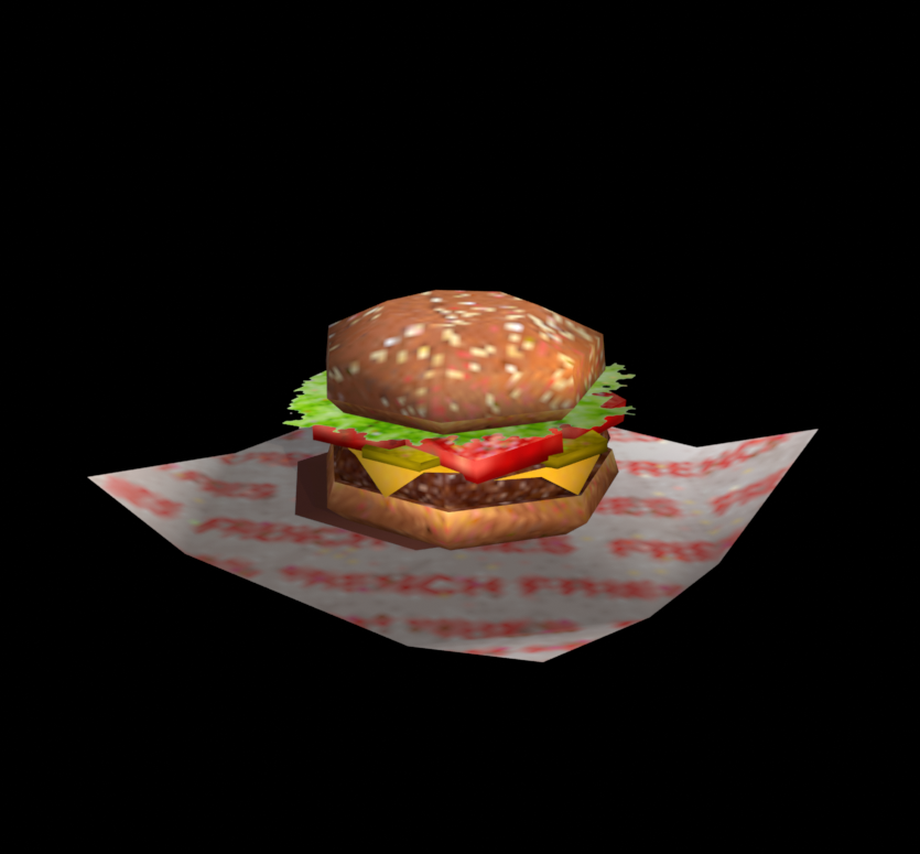 robotchimpz's tweet photo. @kaanomeg the day in my life where i get an excuse to model a low poly burger has finally come https://t.co/qbFEjV9VRQ