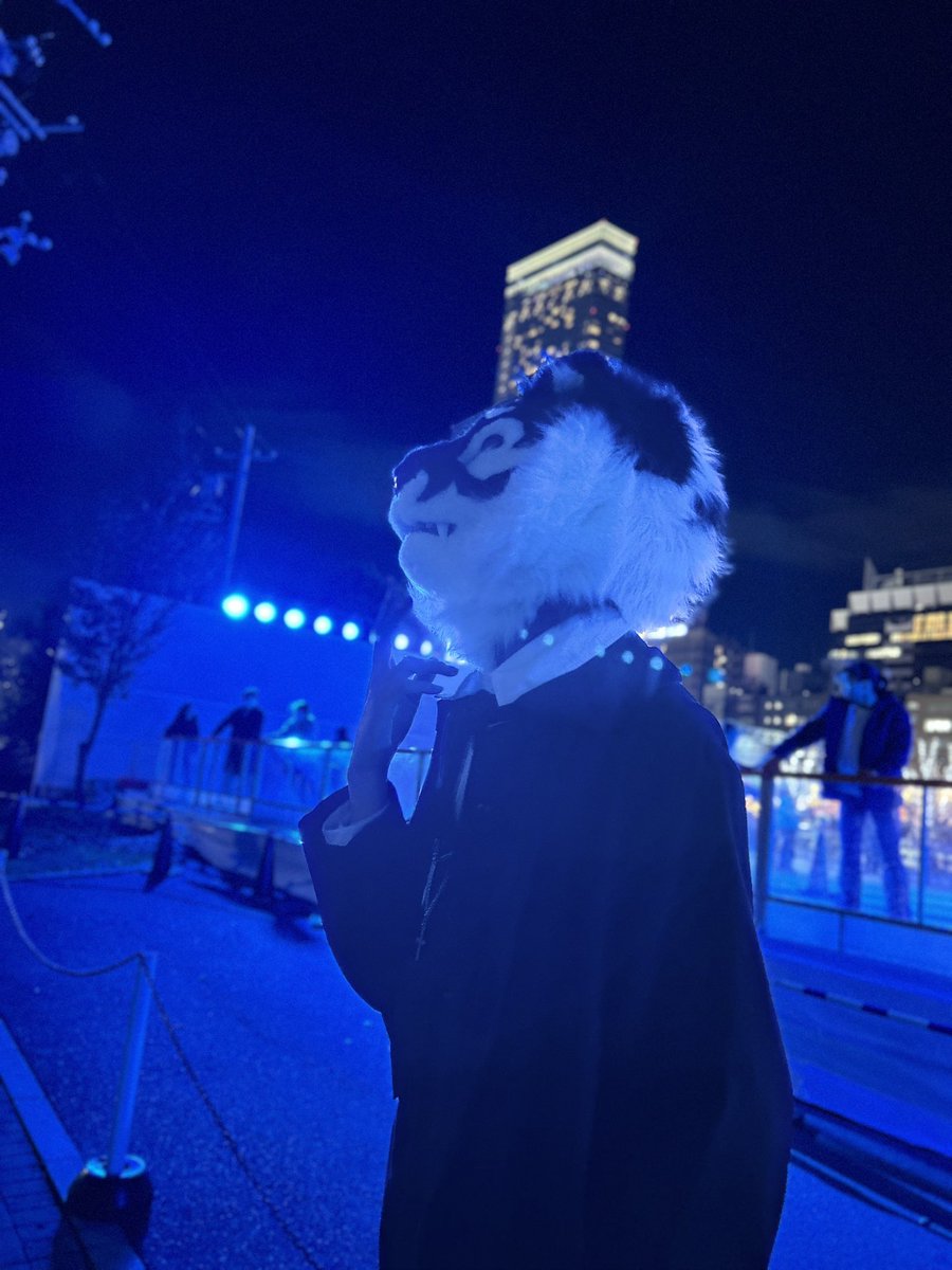 午後八時、待ち合わせ。

 #未だ長安を憶ふを
#FursuitFriday