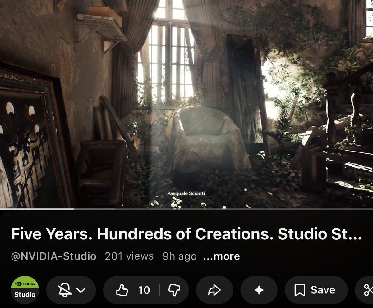 scionti_design's tweet image. Nvidia is celebrating 5 years of Studio Standouts! Thank you to mention my work 
The Abandoned Haunted Staircase
Unreal Engine 5 / 3dsmax / Quixel / Sub Painter

Here is video 5 years of Studio Standouts 👇

youtu.be/E-TLudYZ3ps

Here is article 👇

blogs.nvidia.com/blog/in-the-nv……
