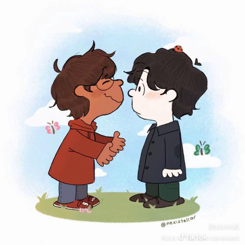 kkyulcoffee's tweet image. this is the cutest fanart ever :’( (art by nexistellar)