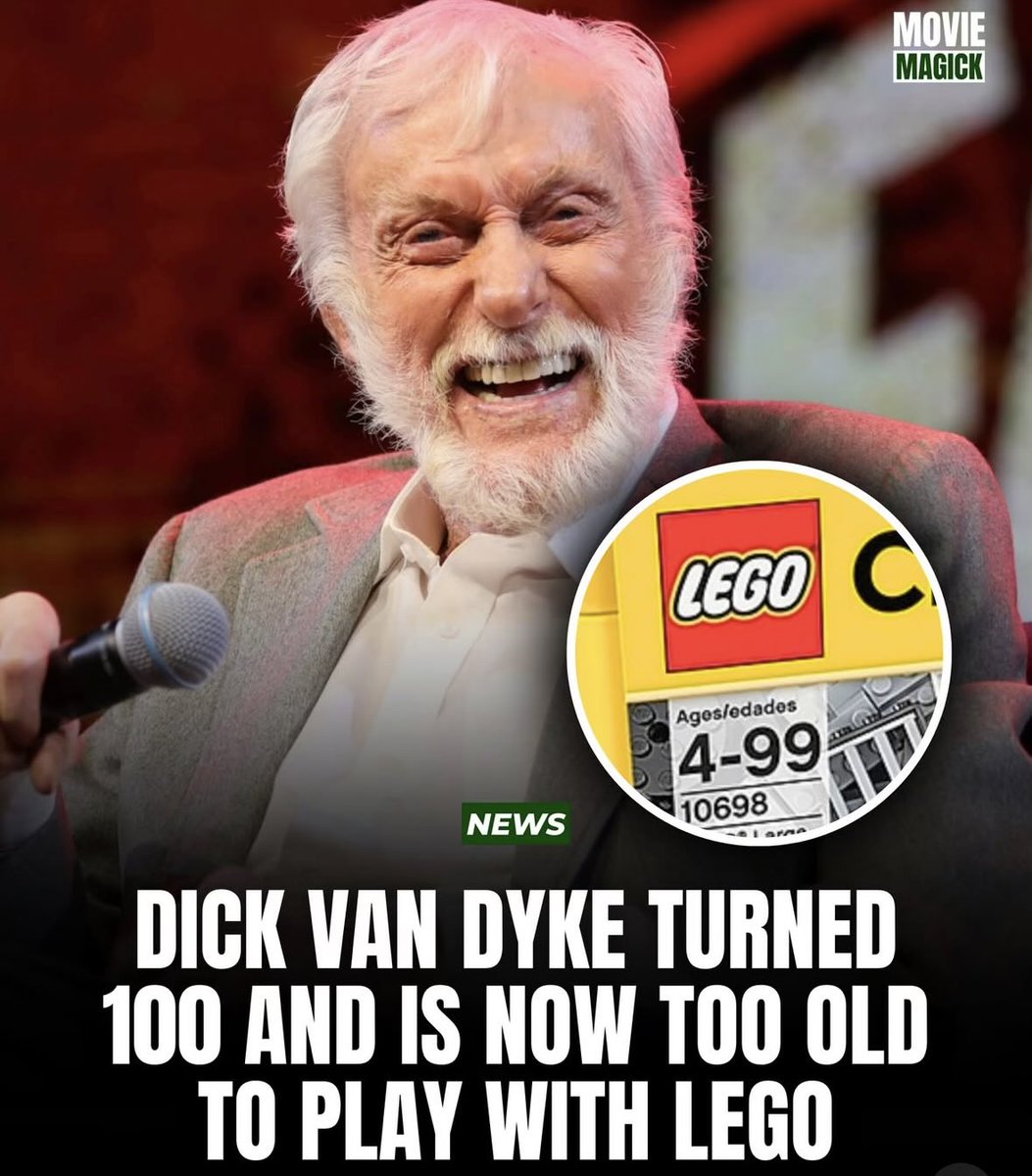 BadDisneyAdvice's tweet photo. Keep those Legos away from Dick Van Dyke https://t.co/h4VHJ4lWgS