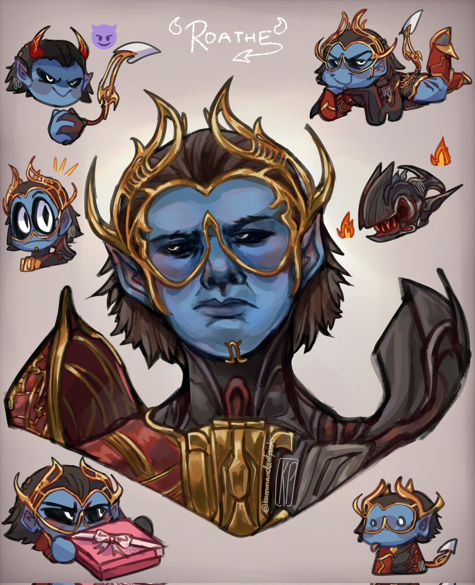 kommandantpinks's tweet image. He's very funny i love him #Warframe #roathe #warframefanart #tennocreate