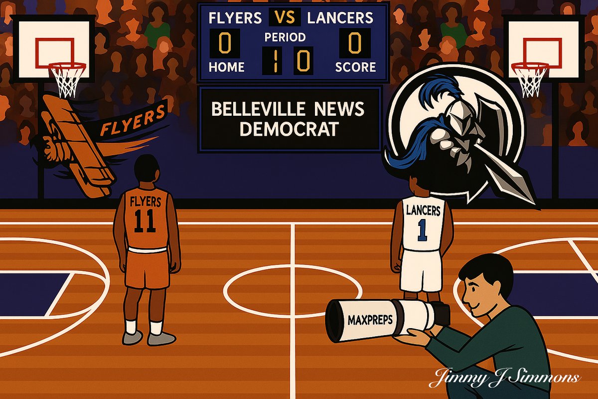 Simba426's tweet image. Heading down East St Louis for boys basketball contest between ESL Flyers and the Belleville East Lancers Friday evening. Will be joined by BND correspondent legend Jonathan Duncan. Tip-Off 7:30 pm. Story &amp;amp; Pictures on site by 11:30 pm. @tceschman @BTHSEastLancers @stlsportsphoto