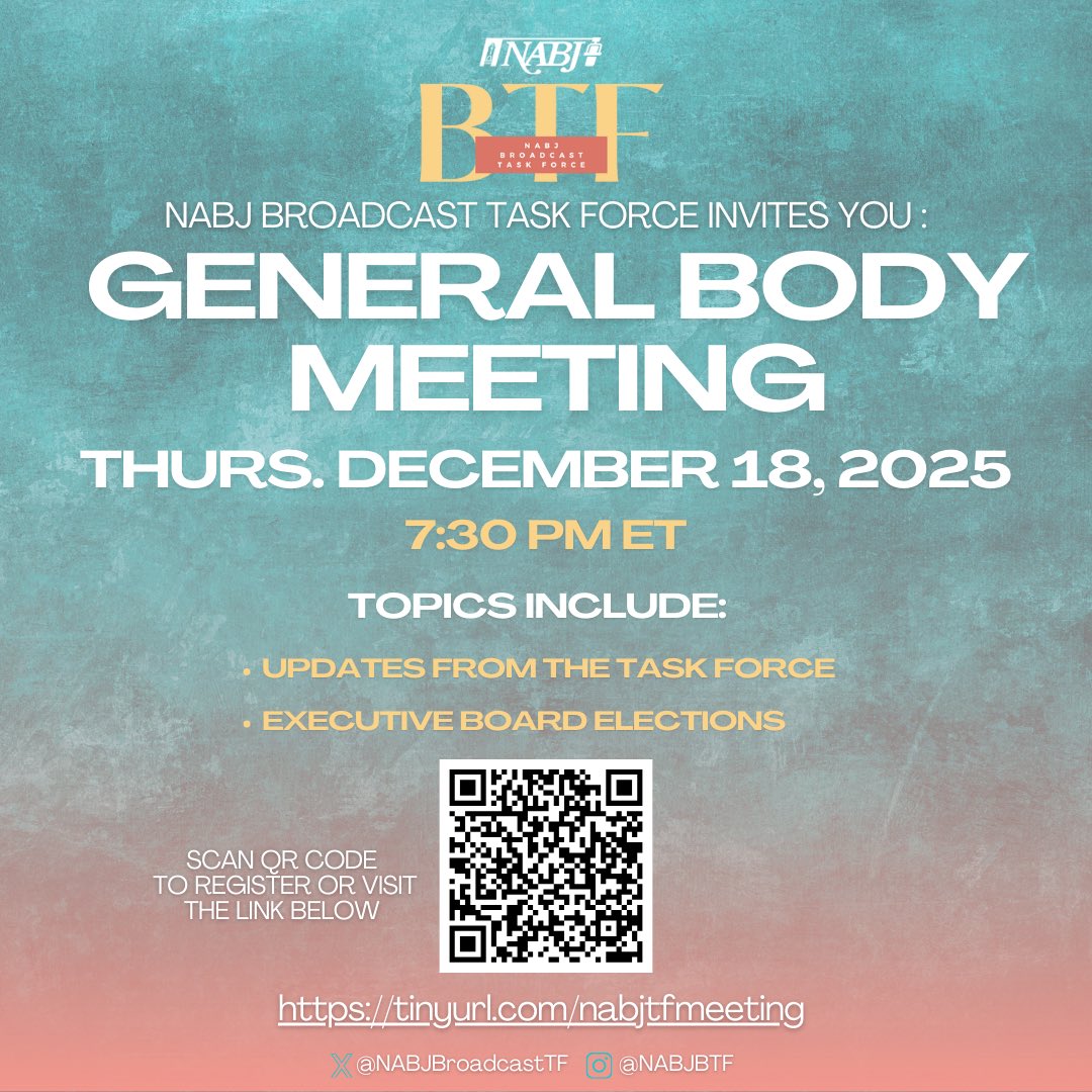 NABJ Broadcast Task Force tweet media