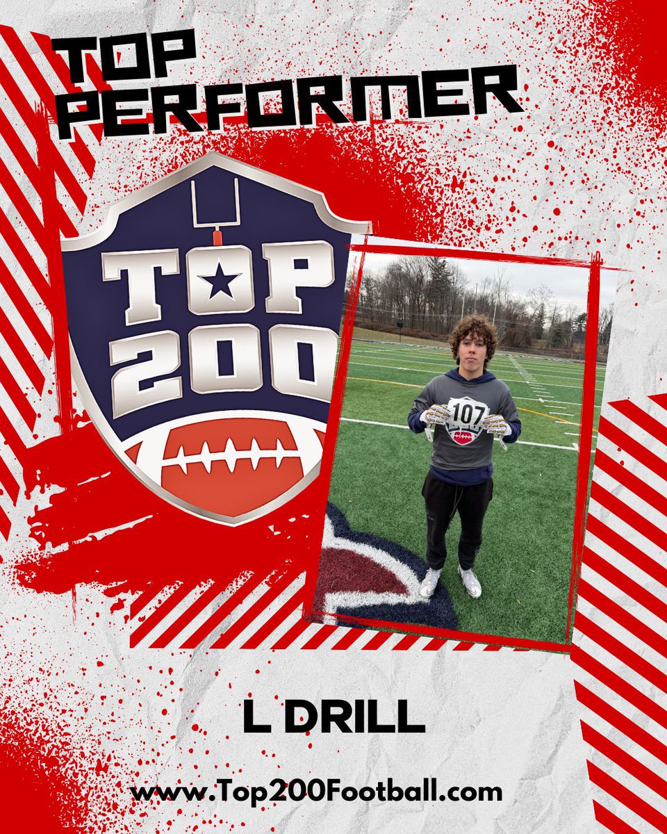 bridc283's tweet image. Thankful for the opportunity to compete at the @Top200Football and improve my skills! @CoachGaston_ @CoachVozza @PopeJohnLionsFB @coachdwaugh_RU @OnlyOneNeno4 @CoachVNT @Coach_BHolt @Coach_Amakihe