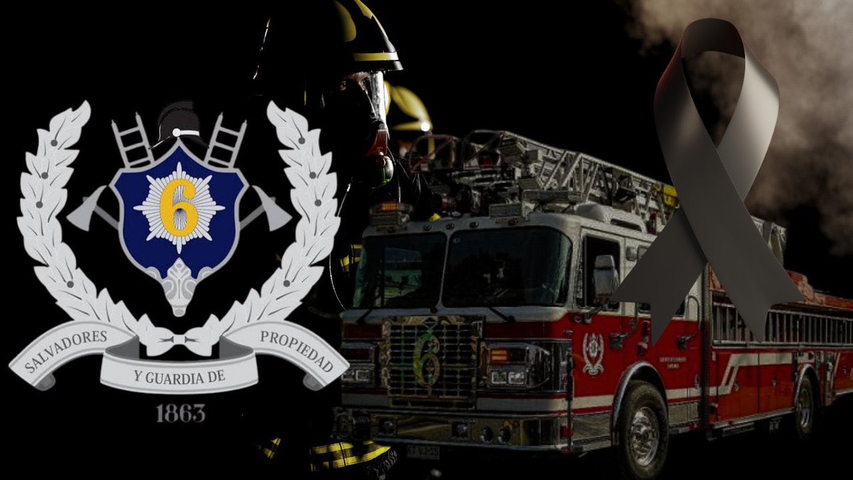 Con profundo respeto y congoja nos sumamos al abrazo fraterno que bomberos de Chile extiende hacia la Casa de Matta por la tragedia que se suscitó en esta amarga jornada. Bombero Valenzuela… presente, muerto en acto del servicio!!!!!