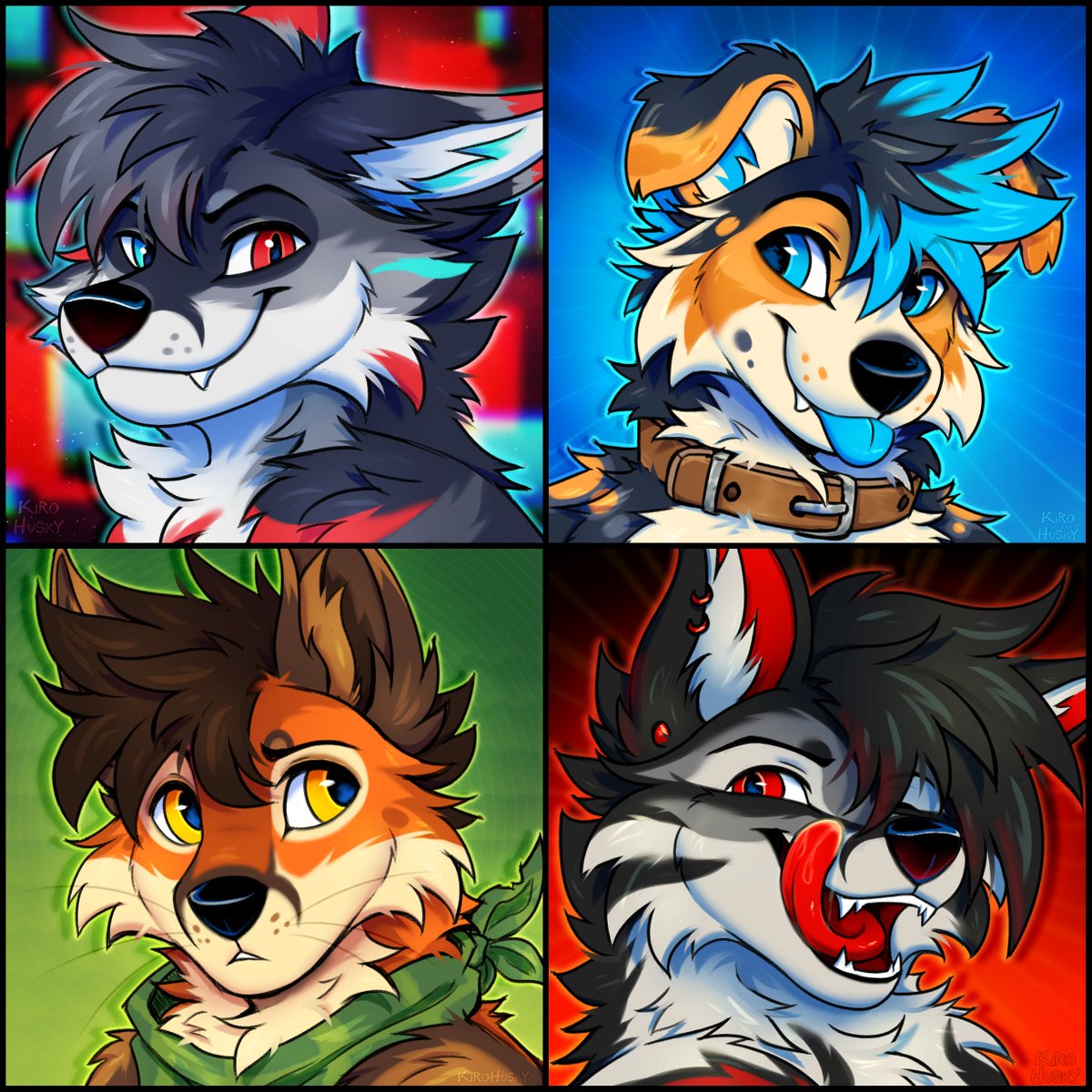 KiroHusky's tweet image. recent designs i've made