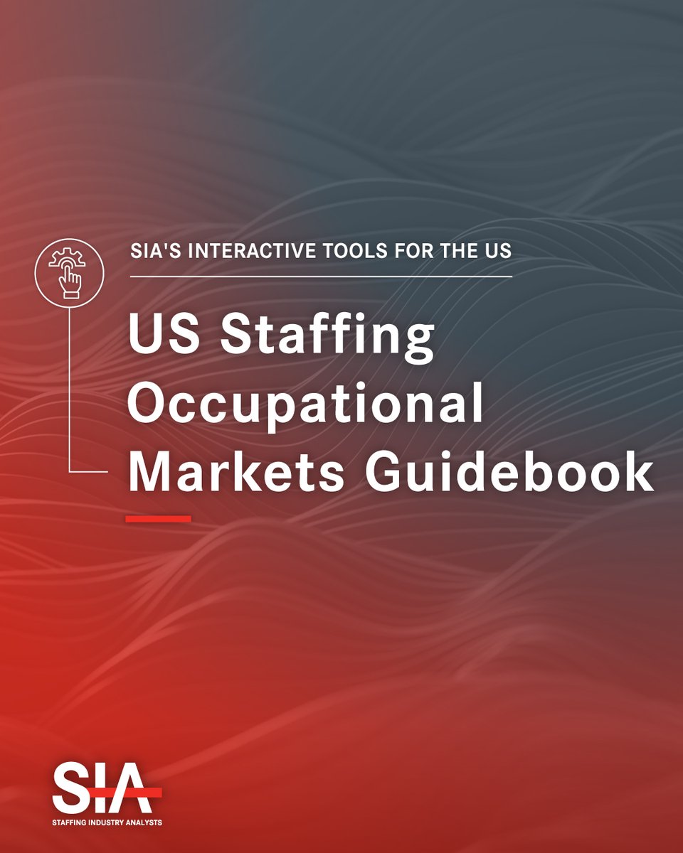 SIAnalysts's tweet image. Staffing and workforce solutions professionals make smarter, faster, and better decisions with SIA's interactive intelligence tools — including the US Staffing Occupational Markets Guidebook.

Learn more: staffingindustry.com/Research/Resea…

#Staffing #LaborMarket #MarketIntelligence
