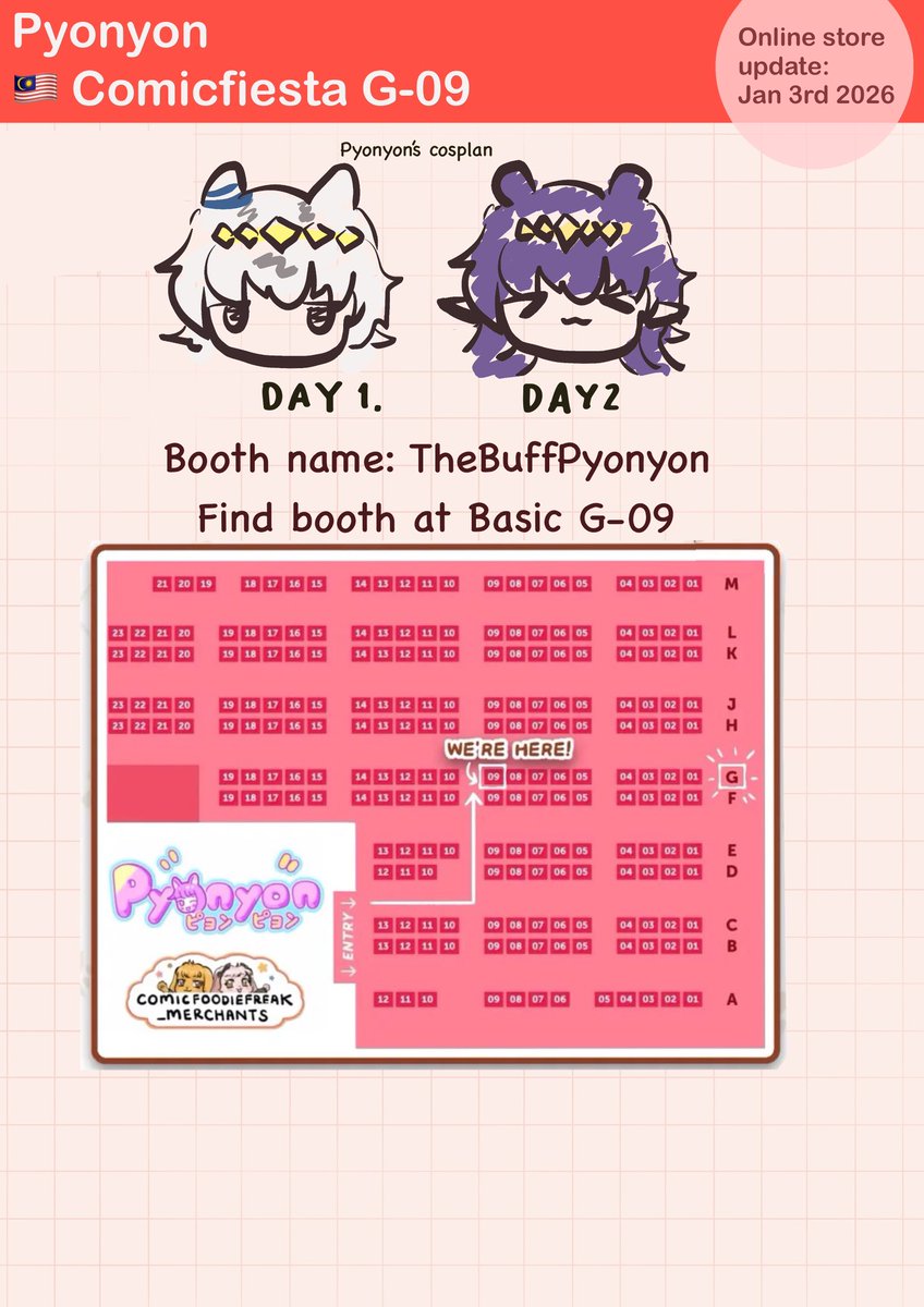 Pyonyon_'s tweet image. Comicfiesta G-09 catalogue x)