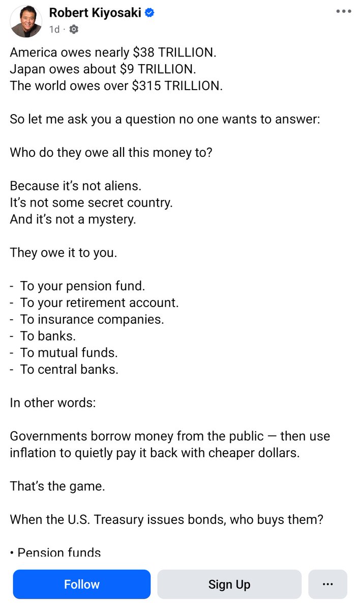 ValueFunda's tweet photo. Deeply Insightful. Explains why you need to move from a saver to Investor in your journey of financial independence.

Credit : Robert Kiyosaki https://t.co/3M2PcEXHBq