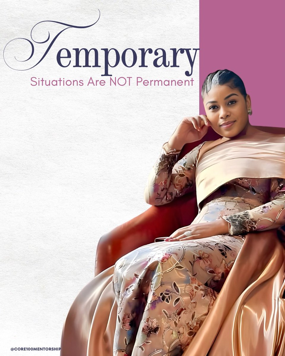 CORE__100's tweet photo. Just because things are not going well at this moment in your life and you are so stressed and depressed, it does not mean that your tomorrow is going to be like that.

Your affliction, it is a temporary situation! Romans 8:18

🦋Neviah Beverly Angel https://t.co/xKmKzRIpFq