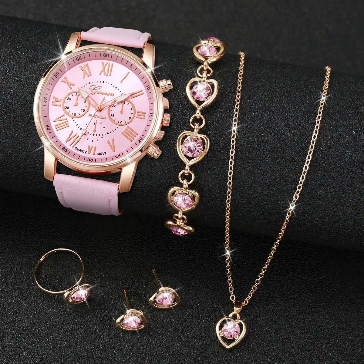 loobyzons's tweet image. ⌚💖 Stylish everyday set
5–6PCS fashion quartz watch &amp;amp; heart rhinestone jewelry set — elegant, sparkly, and perfect for gifting ✨

🛍️ Available now!
loobyzons.com/products/5-6pc…

#WatchSet #FashionJewelry #RhinestoneStyle