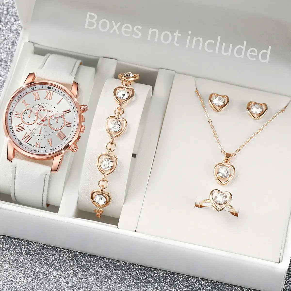loobyzons's tweet image. ⌚💖 Stylish everyday set
5–6PCS fashion quartz watch &amp;amp; heart rhinestone jewelry set — elegant, sparkly, and perfect for gifting ✨

🛍️ Available now!
loobyzons.com/products/5-6pc…

#WatchSet #FashionJewelry #RhinestoneStyle
