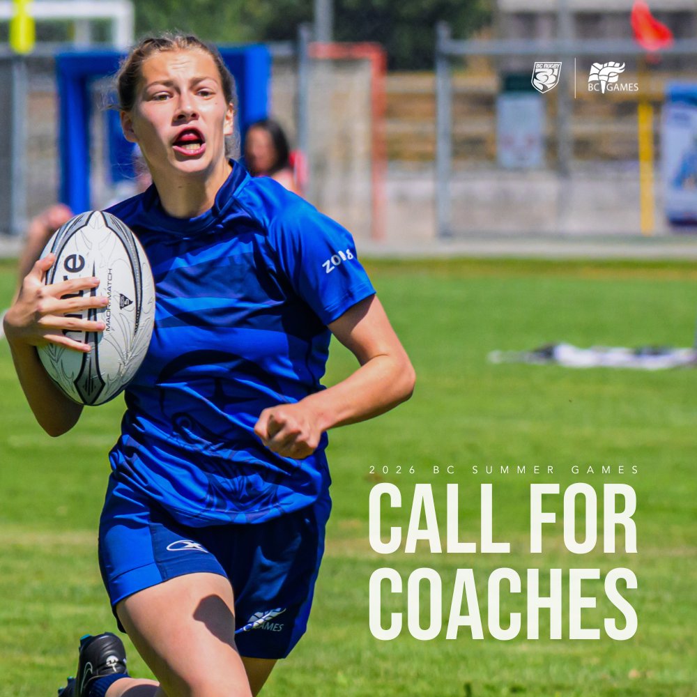 Deadline extended! 🏉

2026 BC Summer Games Head Coach Applications are now open until December 31, 2025 - help develop the quality of Rugby in BC and Canada!

How to apply 👉 ow.ly/90K450XLNeI
#BCRugby #BCSummerGames #Rugby7s