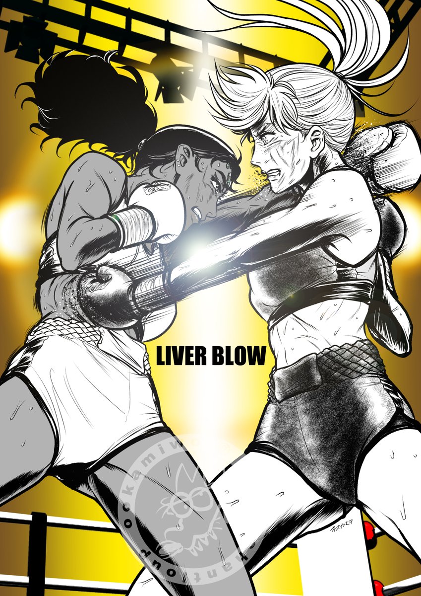 LIVER BLOW
レバーブロー
＃漫画　#女子ボクシング