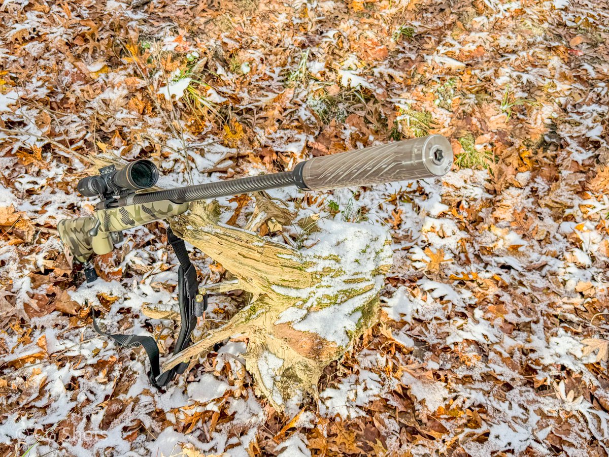 christian_grest's tweet image. So glad I picked up the Brownells Exclusive Howa carbon fiber barreled action in 6.5 PRC way back at the beginning of the year. It served me well in the woods this year with the Leupold VX-5HD optic. The Aluma-Hyde camo pattern hides it well too! #howa #brownells #brownellsinc