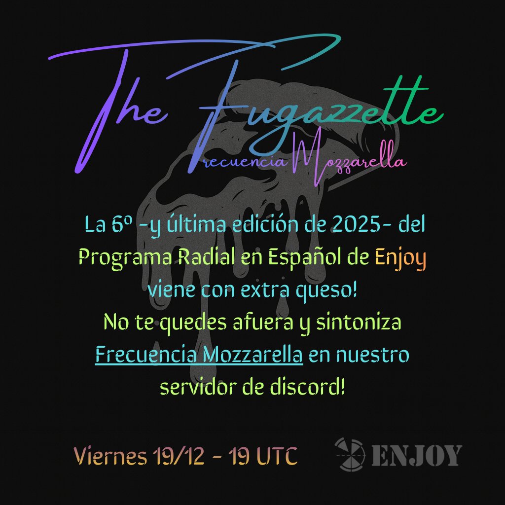 Enjoy_pizzas's tweet photo. En la pizzería estamos locos de remate, como verdaderos Tyxen, y tenemos increíbles premios para la trivia del último P.R.E.E. del año!
Viernes 19/12 - 19 hs UTC
En nuestro discord!
#TheFugazzette
#FrecuenciaMozzarella
#TheStopYouMust
#Solana
#SolanaGaming
#ValanniaGame https://t.co/nWKPHOeKUL