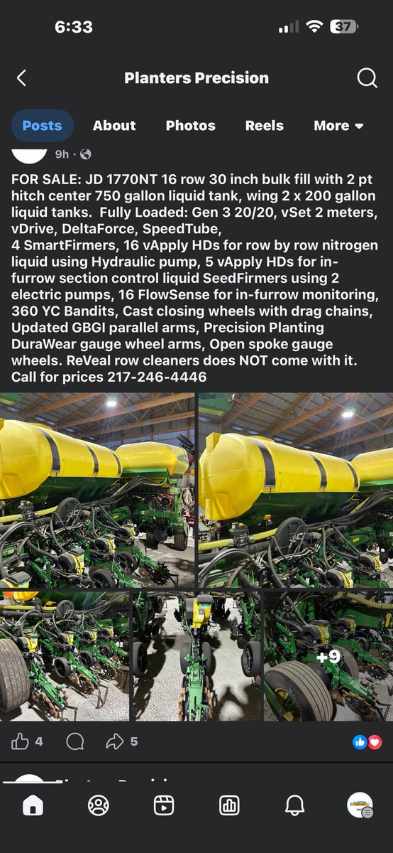 CyHopper's tweet photo. Anybody looking for a field ready 16 row planter this is it. Will not find a nicer one with this many goodies on it https://t.co/TGSVvBqjif