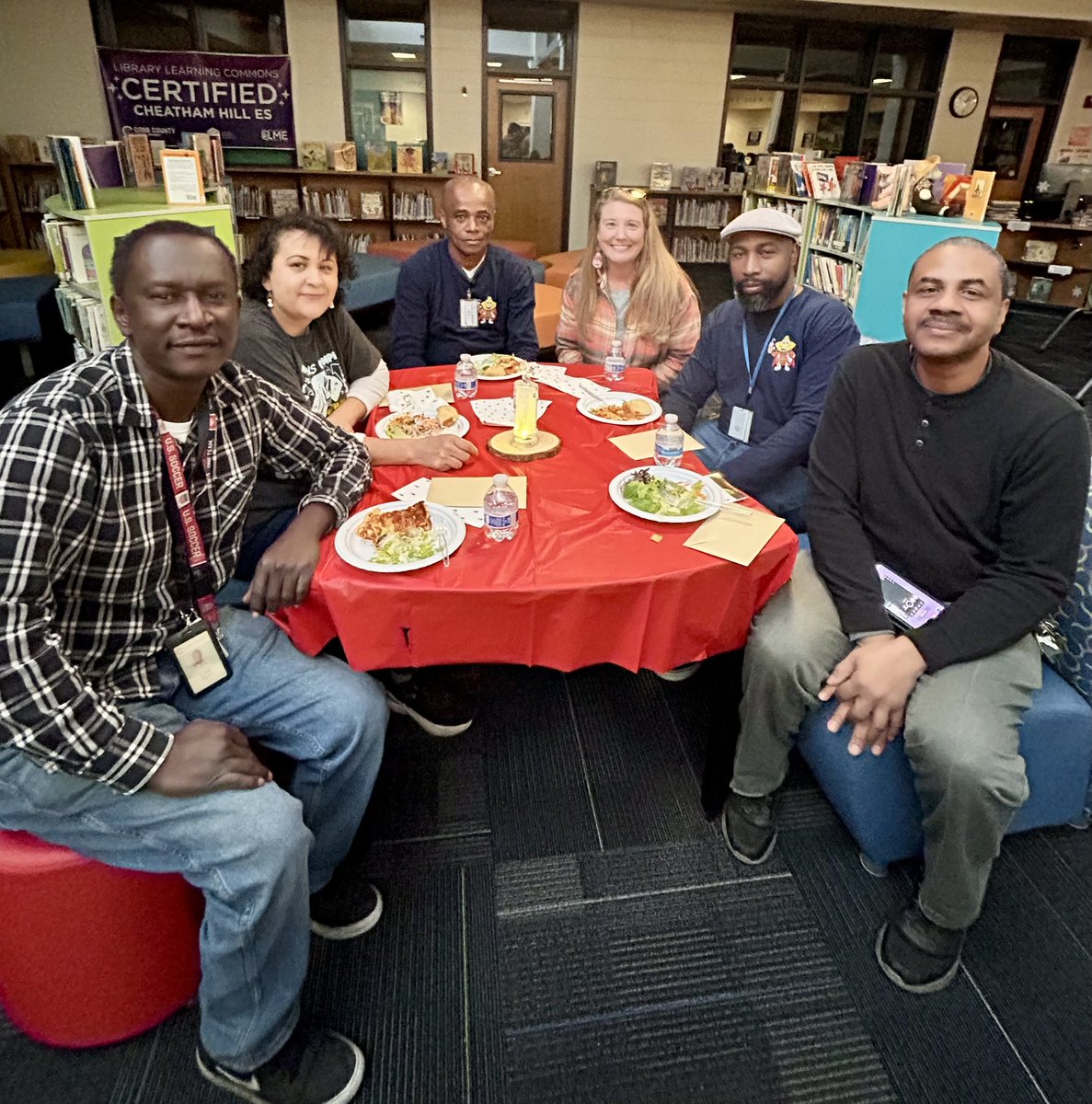 🎄 Feeling the holiday love at CHES!

Thank you Northstar Church for the amazing lunch and making our teachers feel so special 💙
Grateful for admin surprises and the best custodial team in the county!

<a href="/fakfamily/">Melissa Faklaris</a> 
#CHESChampions 🎄✨
