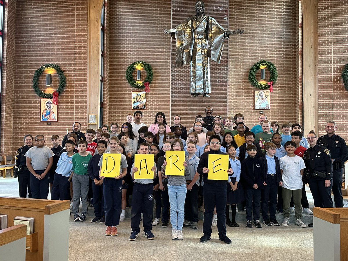 Congratulations to the St. Matthew’s Catholic School students who graduated today from the D.A.R.E. program! This is the third D.A.R.E. graduation since we brought back the program in May. D.A.R.E. can be life-changing by teaching kids important skills including how to make