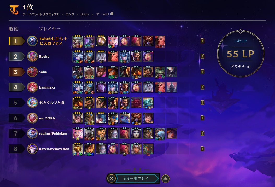 初めてエコーチョガスで1位取れた！