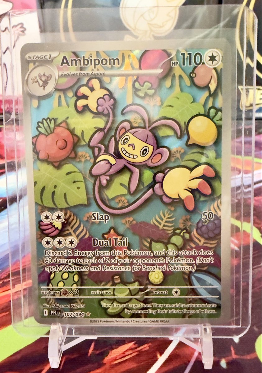 **** POKEMON CARD GIVEAWAY ****

I’m giving away a Phantasmal Flames Illustration Rare Ambipom to one winner who:

1. Follow
2. Likes
3. Retweet
4. Tag a Friend

Deadline: December 28th 5pm PST
#Pokemon #PokemonTCG #PokemonCards #free #Giveaways