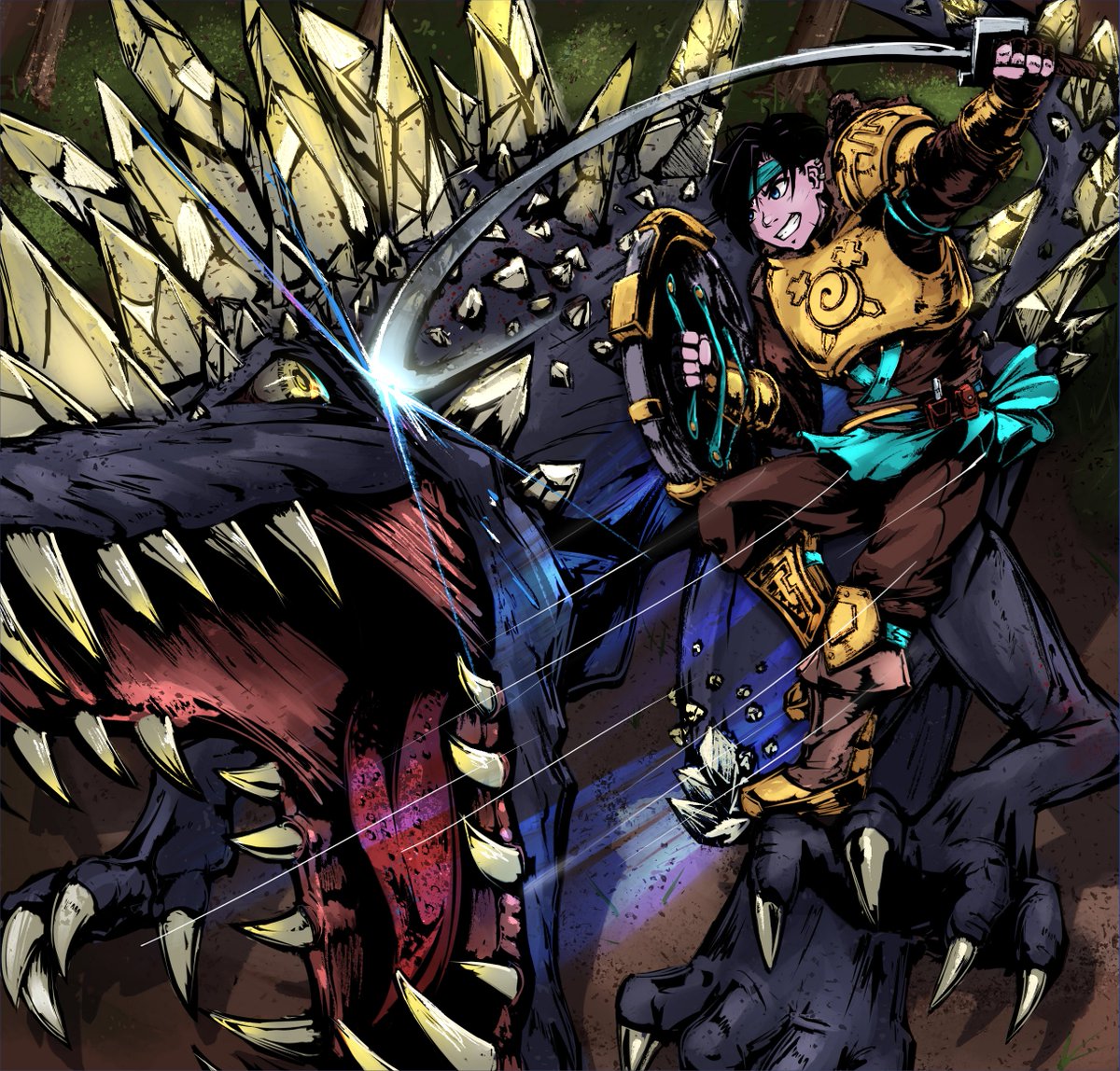 Commissions for a Monster hunter inspired TCG