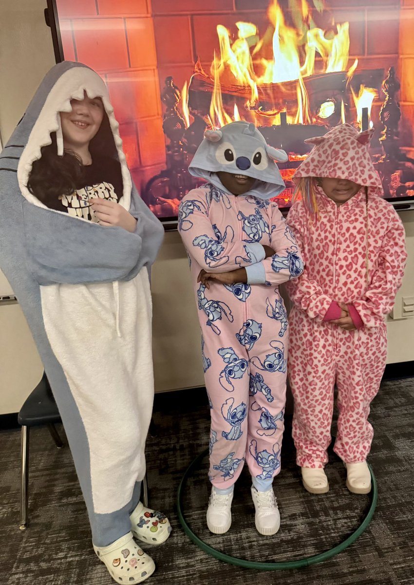 Big fun on pajama day <a href="/BookmanRoad/">Bookman Road Elementary</a> #December2Remember
