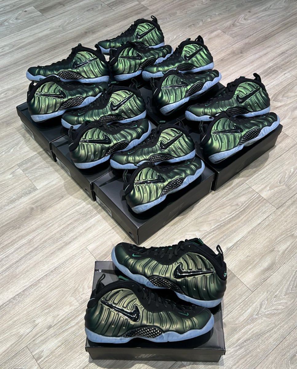 foamposite legion green on feet