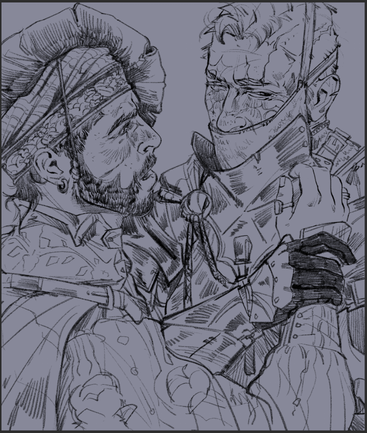 MizuShibaPL's tweet image. another wip ✨medieval ghoap cont.