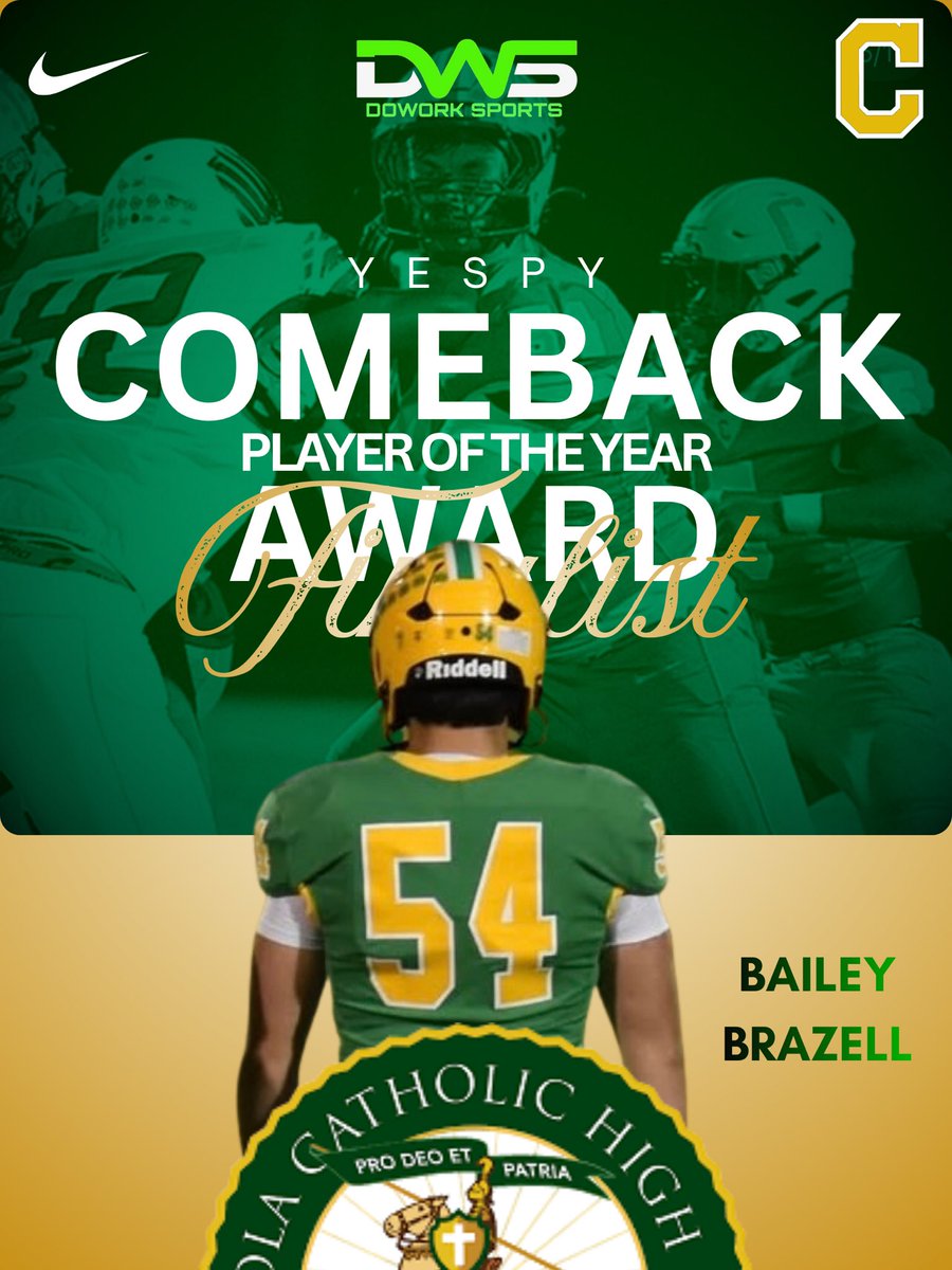 ccrusadersfball's tweet photo. Congratulations to these Pensacola Catholic Award finalists @dowork_sports @kellerbrown88 @baileybrazell6 https://t.co/T3t9Uazzwr