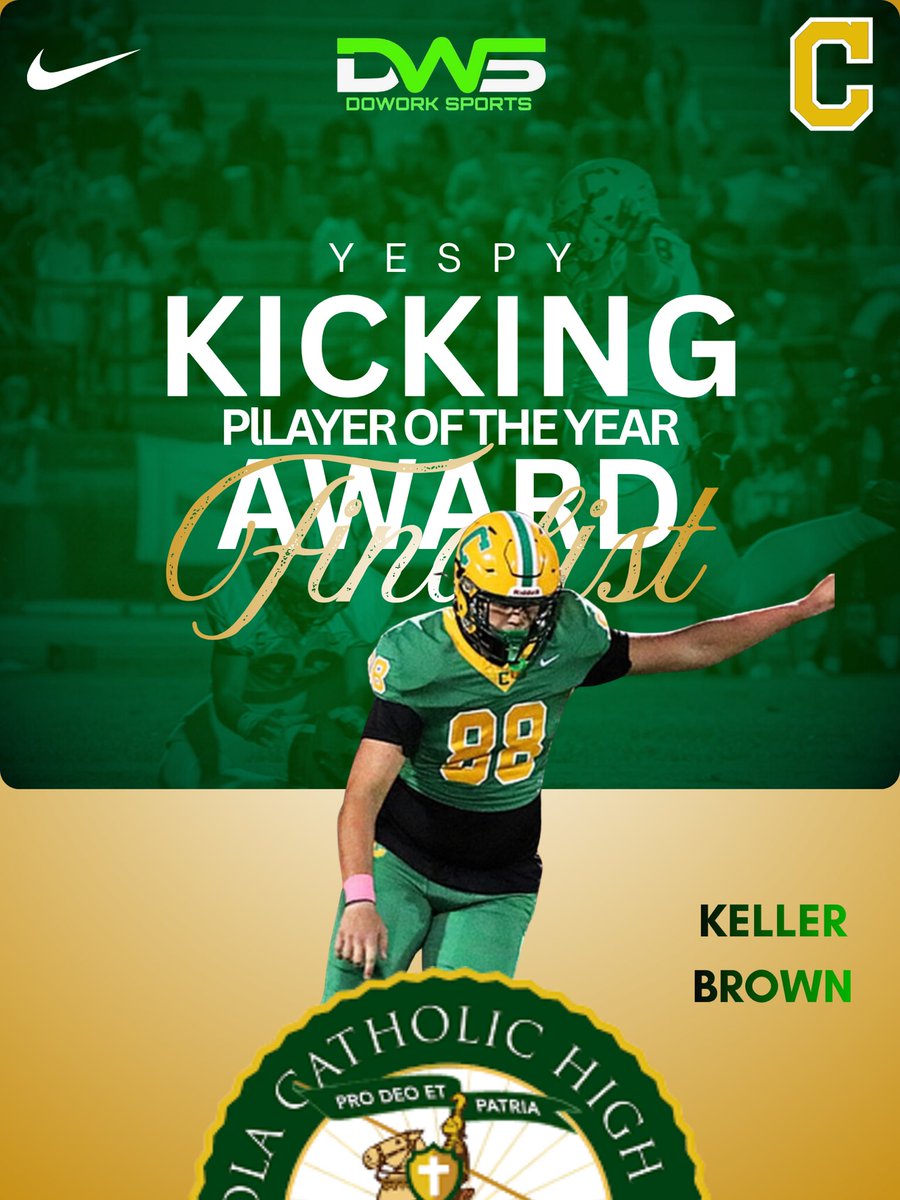 ccrusadersfball's tweet photo. Congratulations to these Pensacola Catholic Award finalists @dowork_sports @kellerbrown88 @baileybrazell6 https://t.co/T3t9Uazzwr