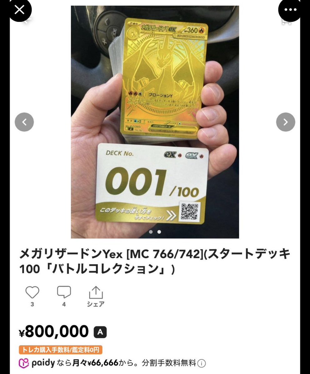 プライヤ カード 100/100 日本語 指6本あるはさすがに腹抱えて笑いました 責任取ってください。