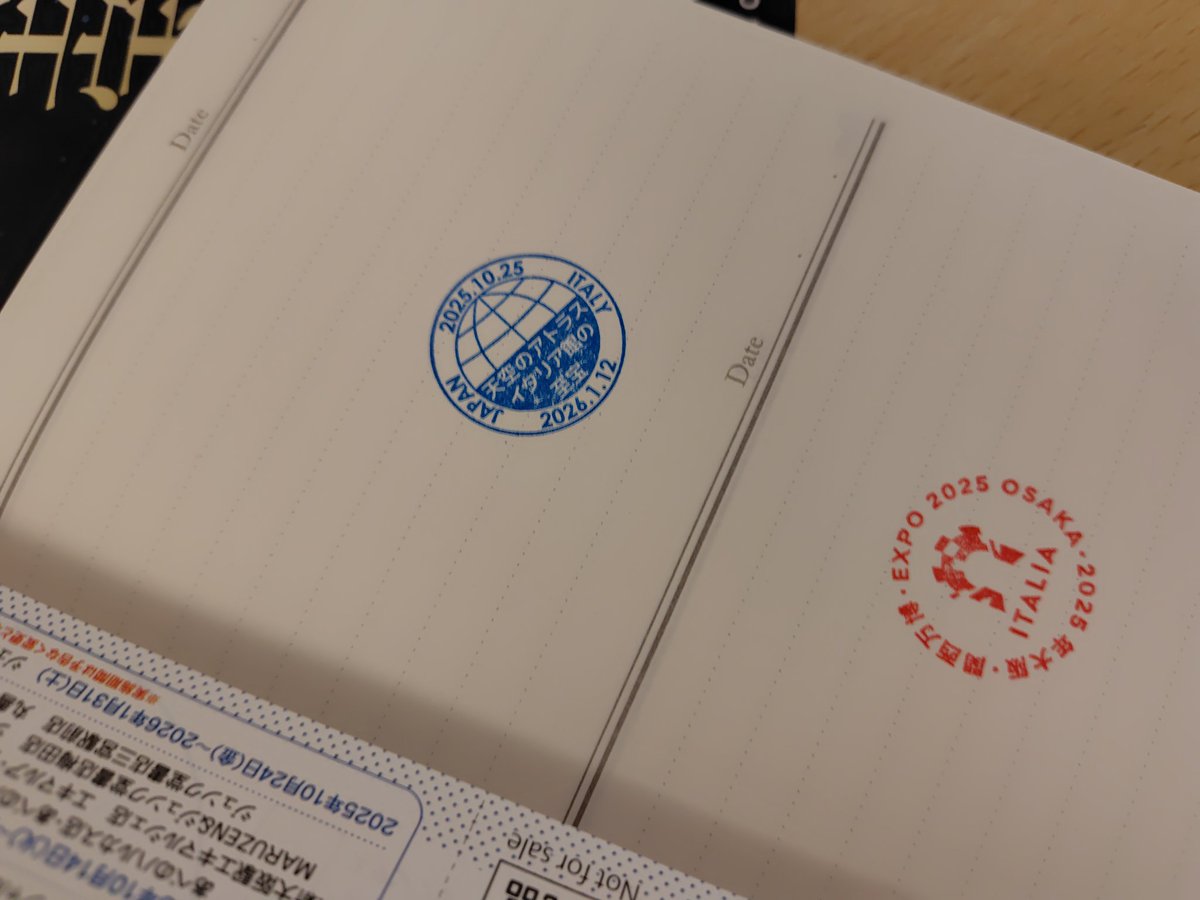 Moleskine スタンプジャーナル イタリア館 Moleskine スタンプジャーナル イタリア館 万博 イタリア館で開催中の