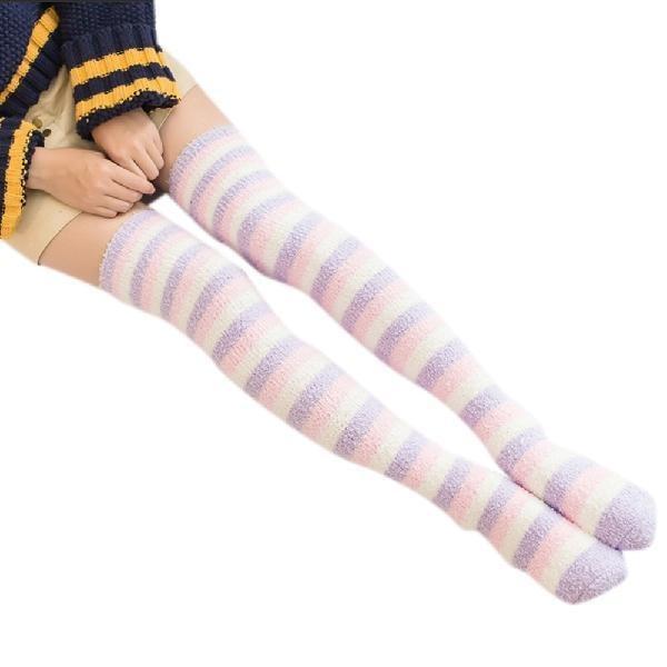 maxwellallocer's tweet image. An item on my Throne wishlist just got fully funded: Fuzzy Striped Thigh Highs - Purple &amp;amp; Pink Striped by Kawaii Babe. Thank you! throne.com/allocermaxwell #Wishlist #Throne