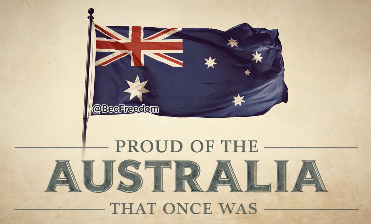 Proud of the Australia that once was, and I want it back! 
A country with a clear identity, shared values, and a strong feeling of pride.
Where traditions mattered, community came first, and being Australian meant something deeper than location or paperwork. 

Honouring our past