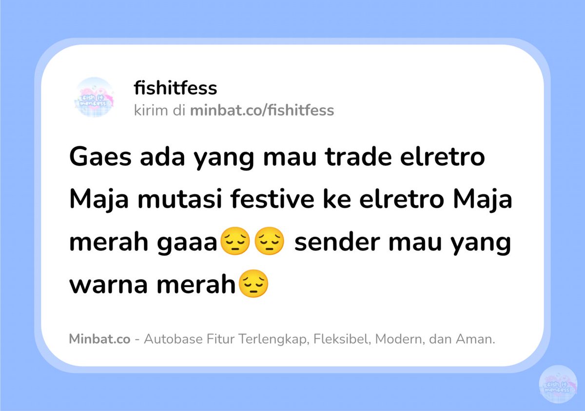 FISH IT FESS ‼️ WTT CANTUMIN UNAME tweet media