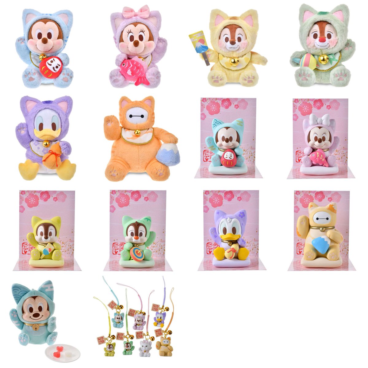 ディズニーストア シークレットストラップ 迎春コレクション 招き猫