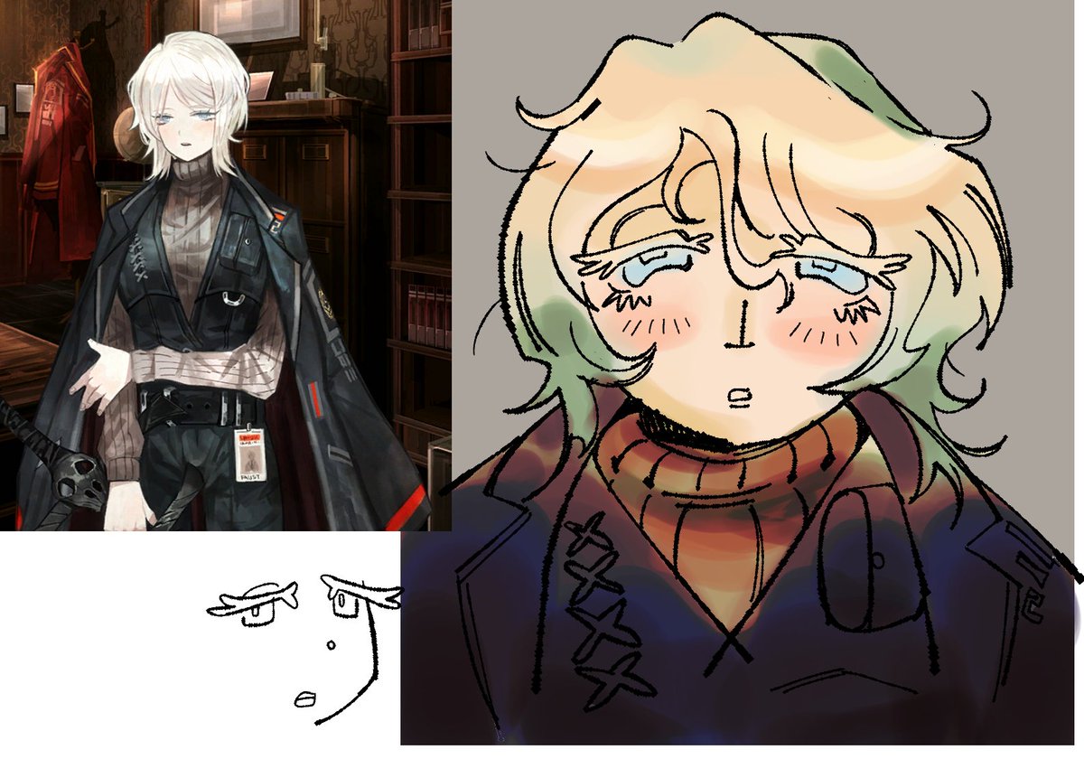 eggsplode's tweet image. my favorite faust expression is when shes faustplaining