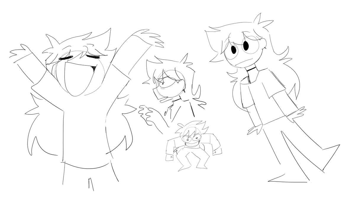 shgurr_yt's tweet image. took a break from my comic to draw these yt doodles