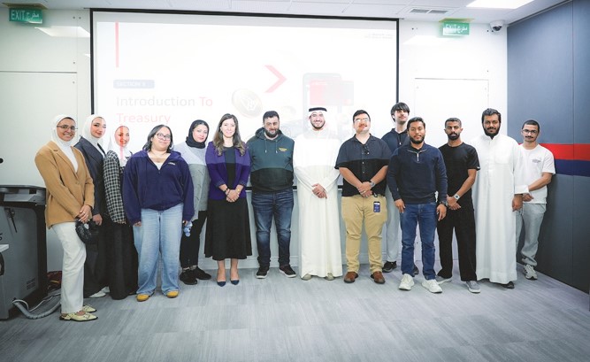 بنك الخليج يستضيف طلاب الجامعة الأسترالية للاطلاع على أفضل الممارسات في إدارة الخزينة 