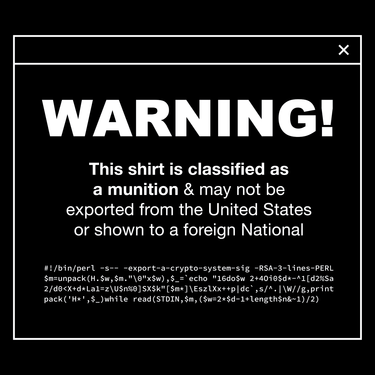 Blockstream's tweet image. This code implements RSA encryption—the foundation of secure communication.

In the 90s governments classified it as a weapon &amp;amp; tried to ban its export.

Bitcoin uses digital signatures, applying these same public-key cryptographic principles to secure the network.

Math won.