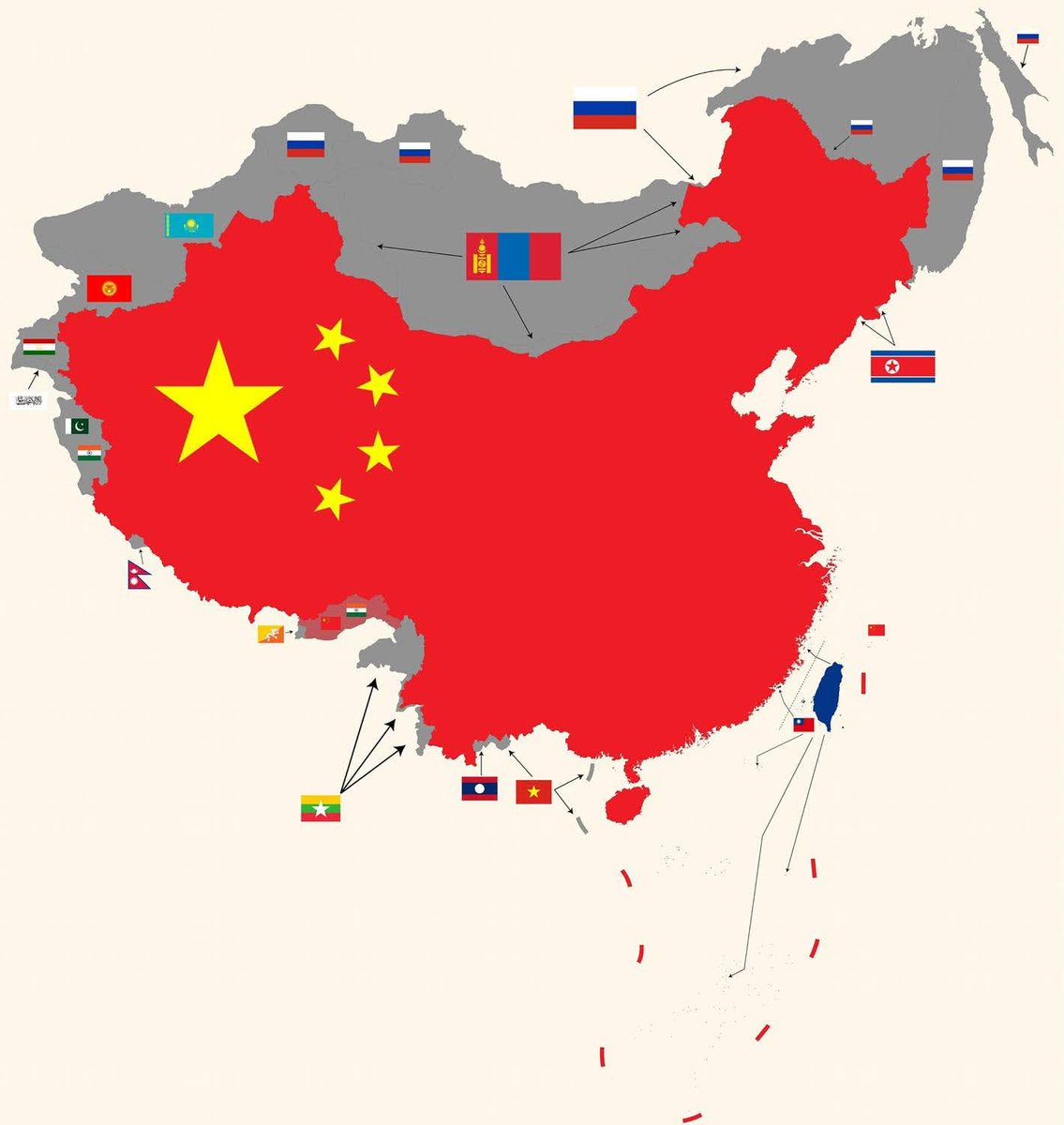 中共不去討要「固有領土」，只專門談台灣。
簡直可笑至極！

中共匪邪黨本身就是「欺善怕惡人亅的敗類賣國賊。🤔facebook.com/share/p/1ajnQ2…