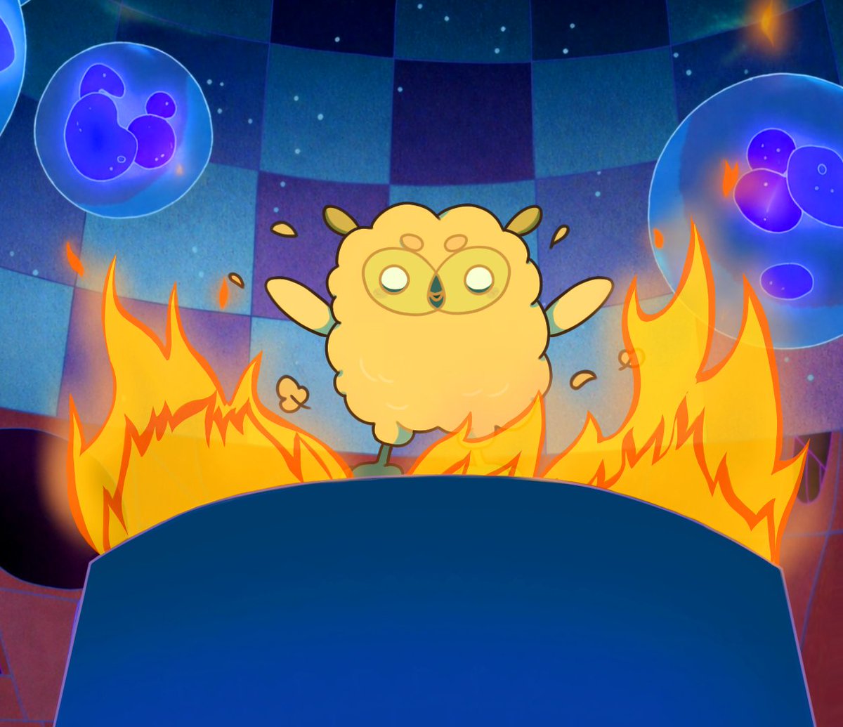 STOP FIGHTINGG!!!! #fionnaandcake #fionnaandcakefanart #FionnaAndCakeseason2 ( little baby cosmic owl 🔥🔥)
.
.