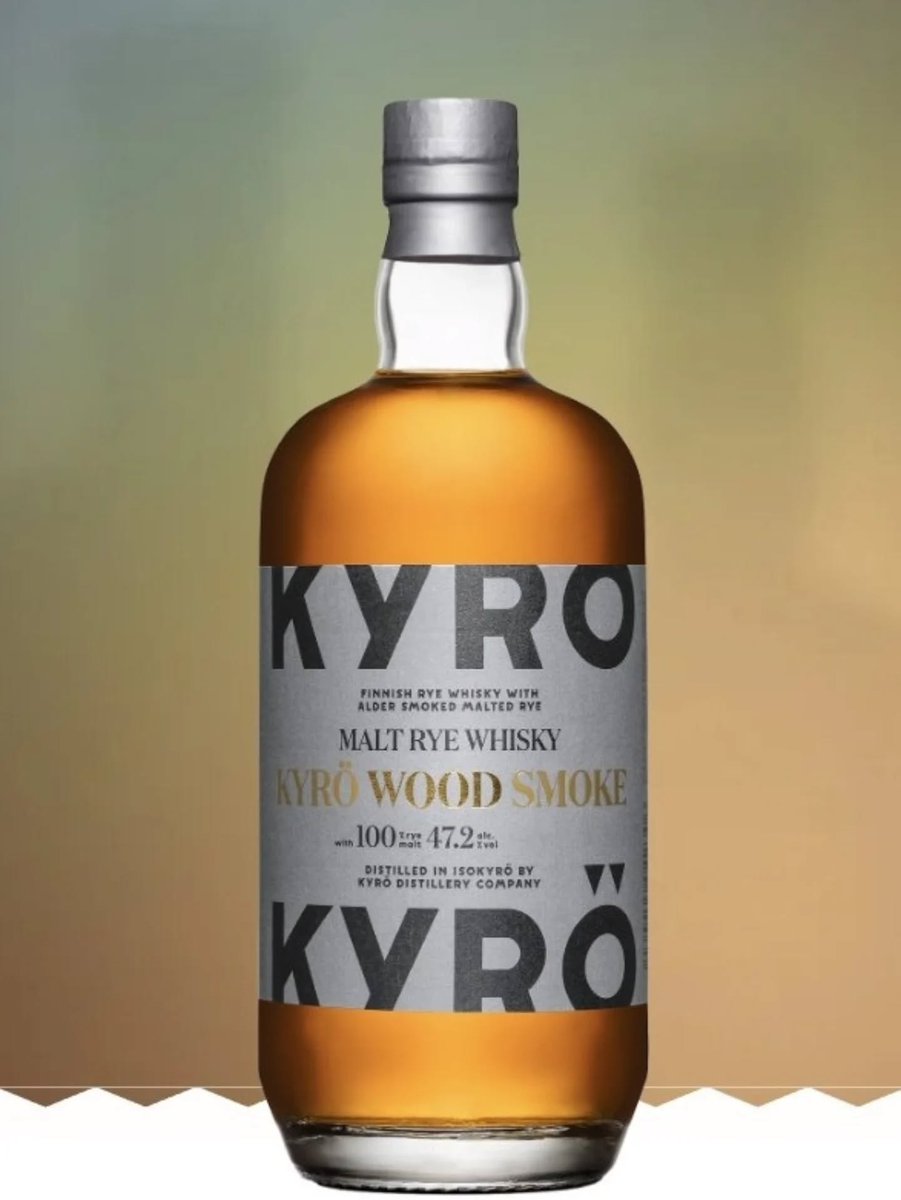 SundayGravytalk's tweet photo. Flight 0018 takes us to Finland, where we will try Kyro 's Wood Smoked Rye Whiskey. Kyro was founded in 2014 when friends converted a dairy to a distillery (a great re-purpose!). Made from 100% malted Finnish whole grain rye, it is matured in ex bourbon, French oak, and new American oak, barrels. This smoked rye is crafted to honor the old finnish tradition of the "Smoke Sauna". And smoked it is! Beyond the first hit of smoke, it is peppery with hot honey and oak. Not a beginners rye. This would go perfectly in smokey rye cocktails.  3.5/5 cannoli