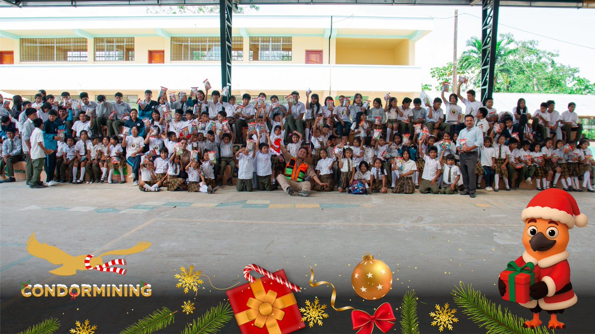 condormining's tweet image. 🎄 La #Navidad cobra sentido cuando se comparte.

En los centros shuar Pachkius, Tsarunts y Wankuis (Nankais), compartimos momentos de alegría junto a niñas, niños y jóvenes, recordando que estas fechas se viven mejor desde la cercanía.

#Condormining #EnComunidad #Navidad2025