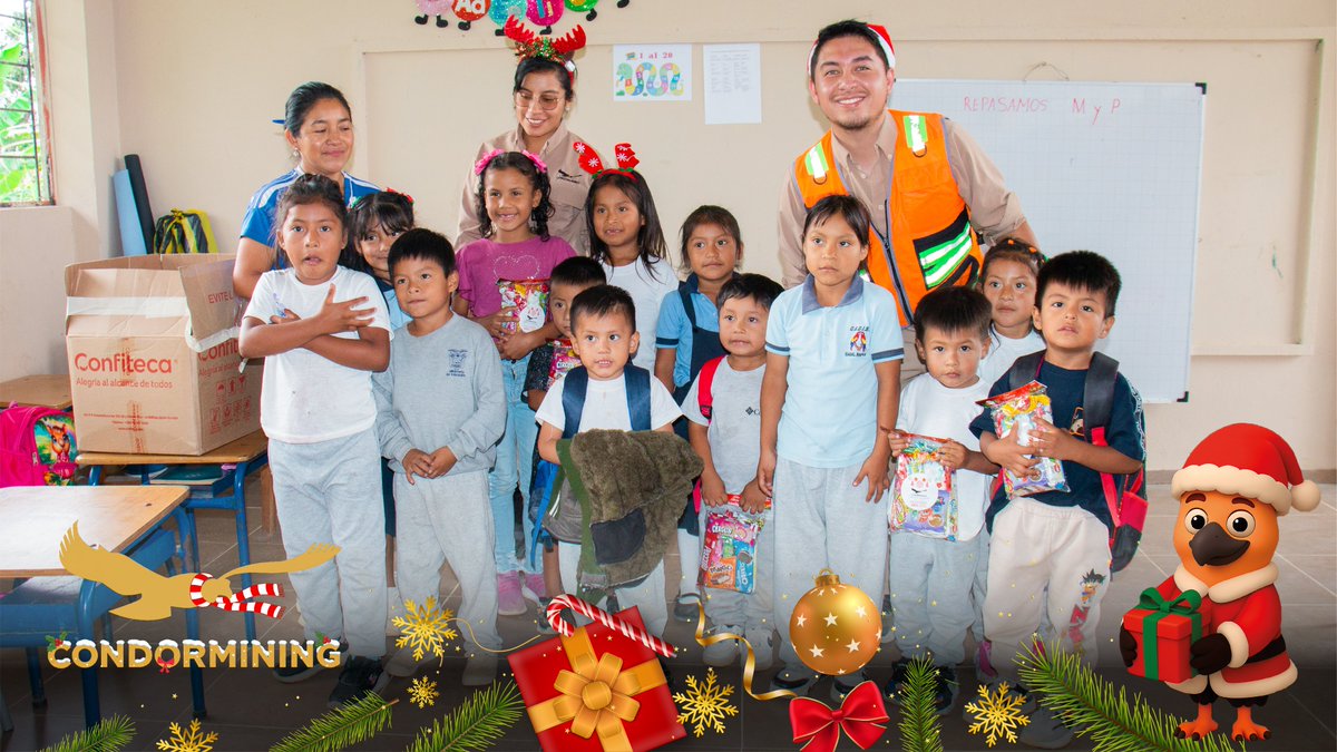 condormining's tweet image. 🎄 La #Navidad cobra sentido cuando se comparte.

En los centros shuar Pachkius, Tsarunts y Wankuis (Nankais), compartimos momentos de alegría junto a niñas, niños y jóvenes, recordando que estas fechas se viven mejor desde la cercanía.

#Condormining #EnComunidad #Navidad2025