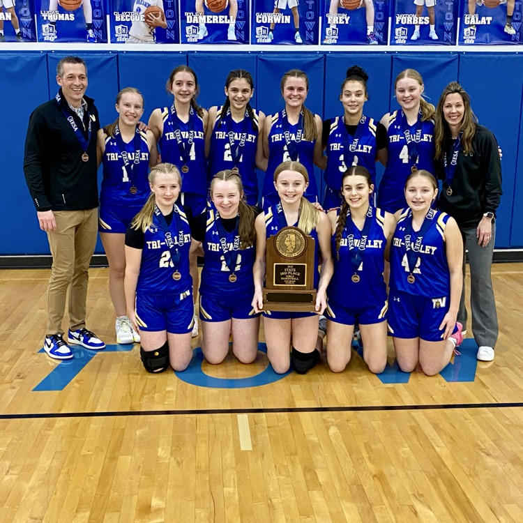 8th Grade Girls 3rd in State! Congratulations to 8th grade girls basketball on defeating Lawerenceville in the IESA 8 3A 3rd place game Thursday night in Germantown Hills. GO VIKINGS!