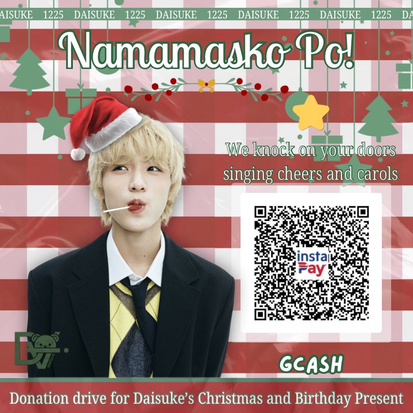DaisukeversePH's tweet photo. Saming Bahay, nangwawalhati~ (?)

Current funds: PHP 17,030.93
Target goal: PHP 50,000.00 

Gift plans🎁 : 
We were unfortunately unable to catch up with the gift plans for his idol adventure support- but! We are still pushing through with giving him something he'd be able to use regularly- Winter support! ❄️⛄️

We’ll be extremely grateful for any and all help! 🧡✨

Please make sure to fill up our donation form for transparency and tracking: 
https://t.co/0GXK3MDwwp

Transparency sheet: 
https://t.co/73mjaSMyNO

#DAISUKE #다이스케 
#AHOF #아홉